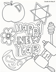 Rosh hashanah coloring pages