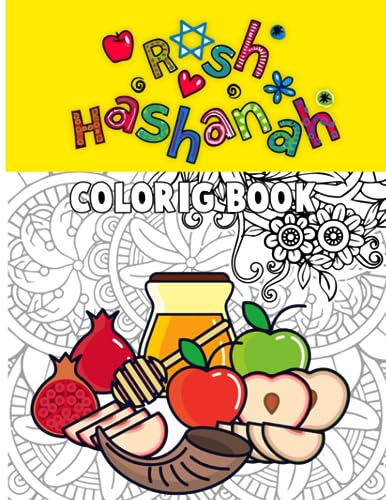 Rosh hashanah coloring book a rosh hashanah gift idea for kids ages