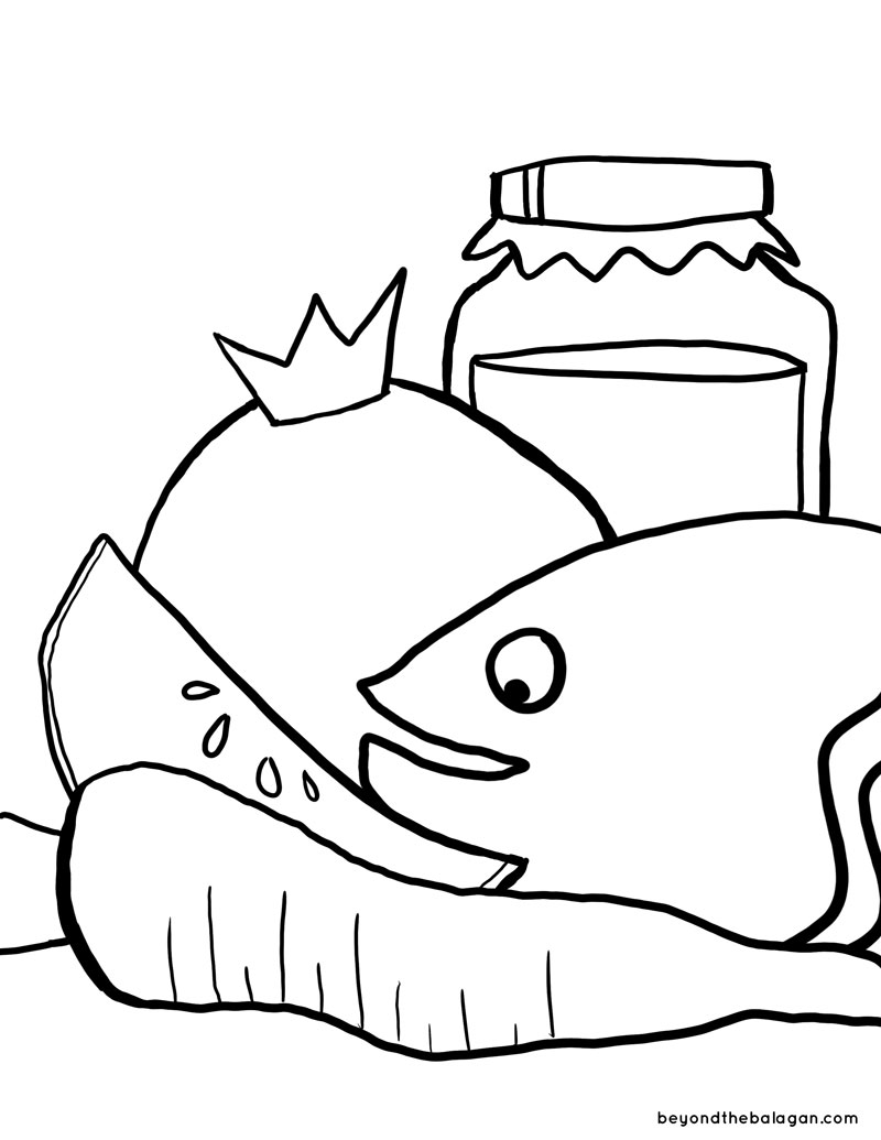 Rosh hashanah coloring page