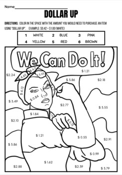 Free next dollar up coloring rosie the riveter by spedwithcourt