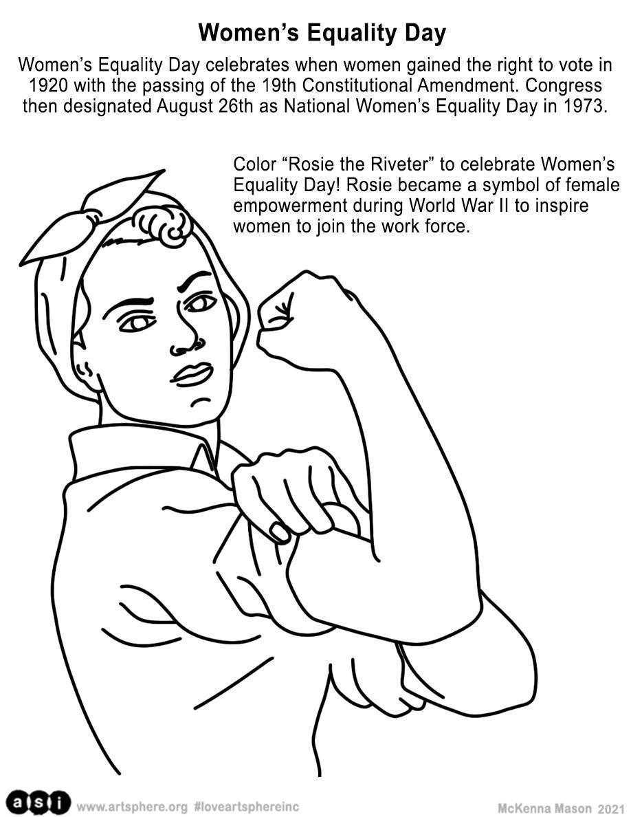 National womens equality day handout art sphere inc