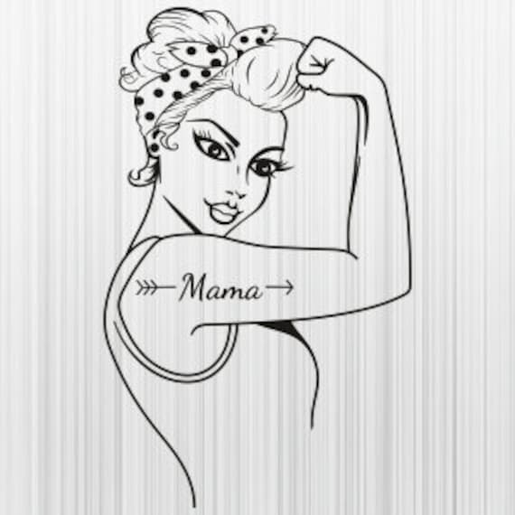 Rosie the riveter mama black svg rosie the riveter png afro