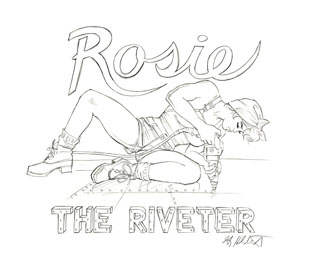 Rosie the riveter pinup art gallery