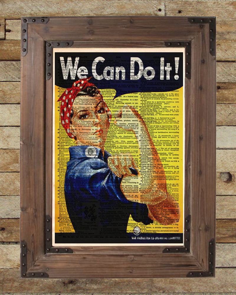 Rosie the riveter we can do it wpa poster vintage inspirational wal â loft