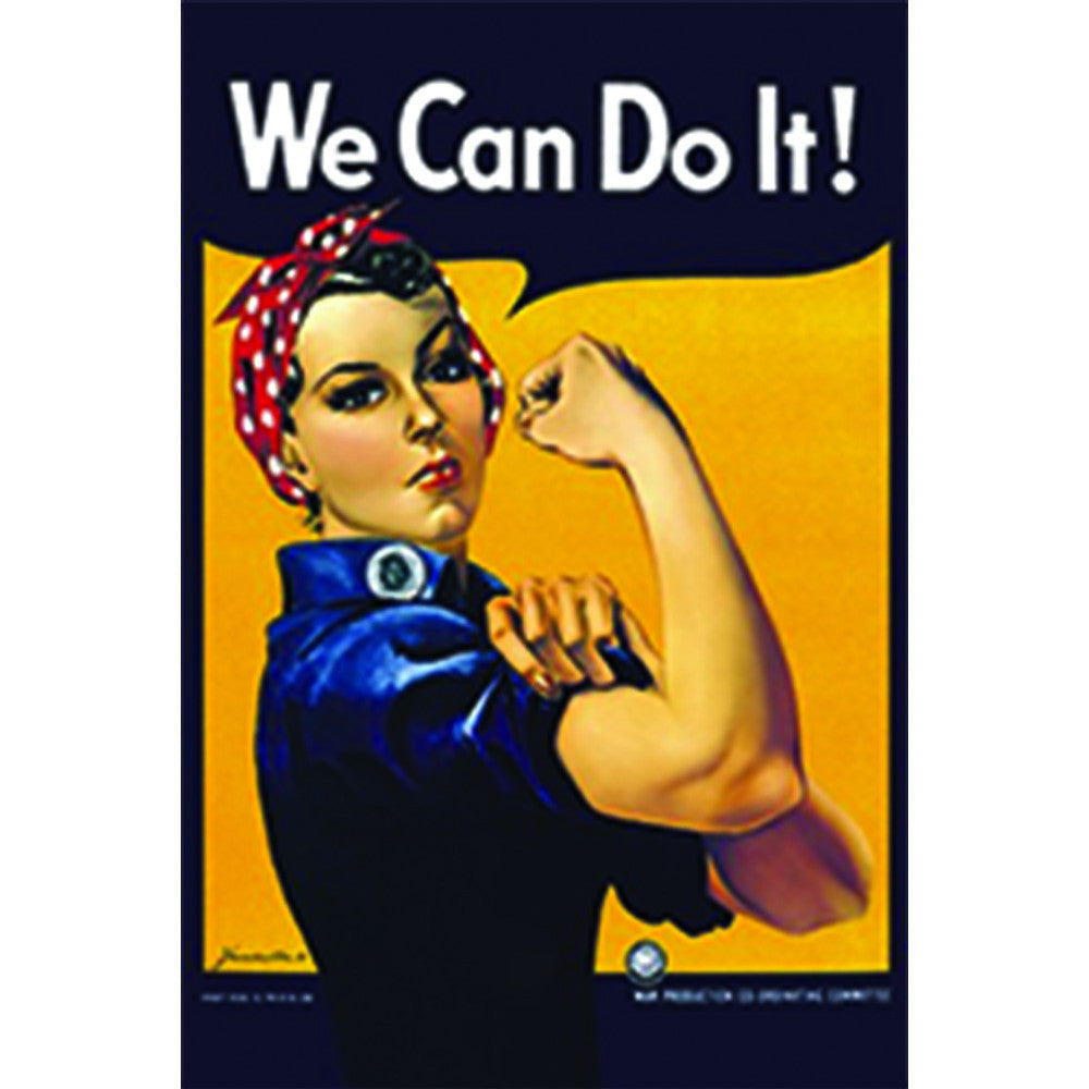 Rosie the riveter we can do it poster â museum of aviation foundation inc