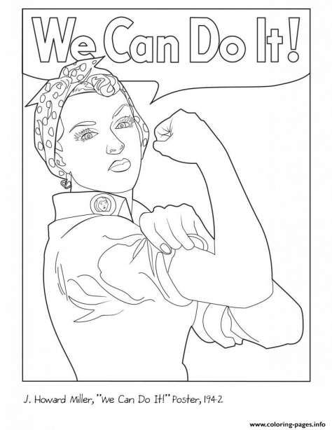 Rosie the riveter coloring page coloring pages love coloring pages coloring pages inspirational