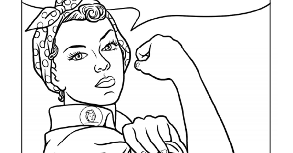 Printable coloring sheets that celebrate girl power life