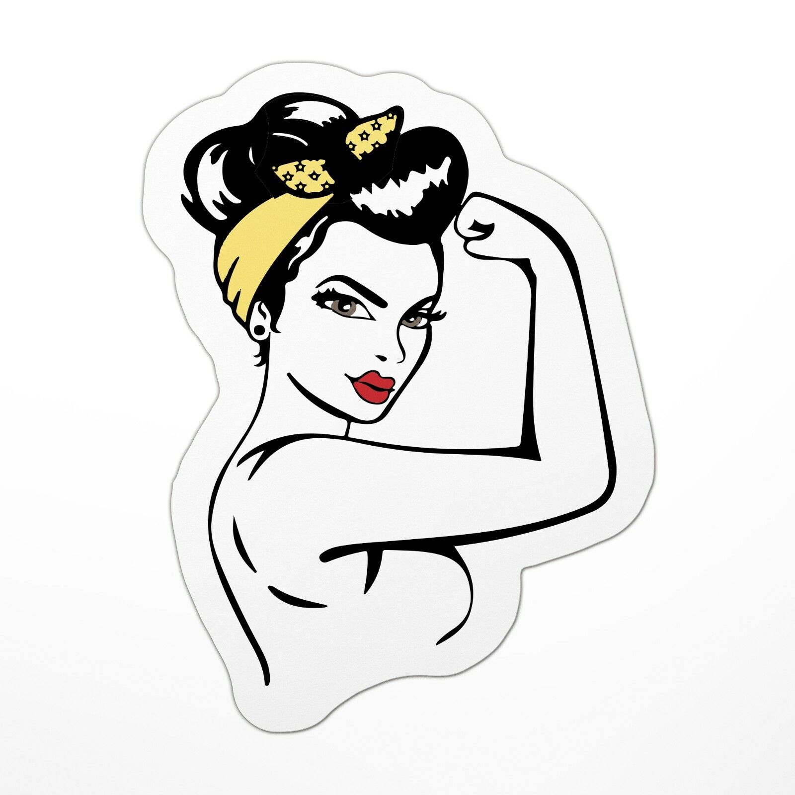 Item rosie the riveter sticker strong independent women sizes