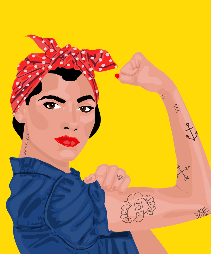 Rosie the riveter costume diy halloween photos