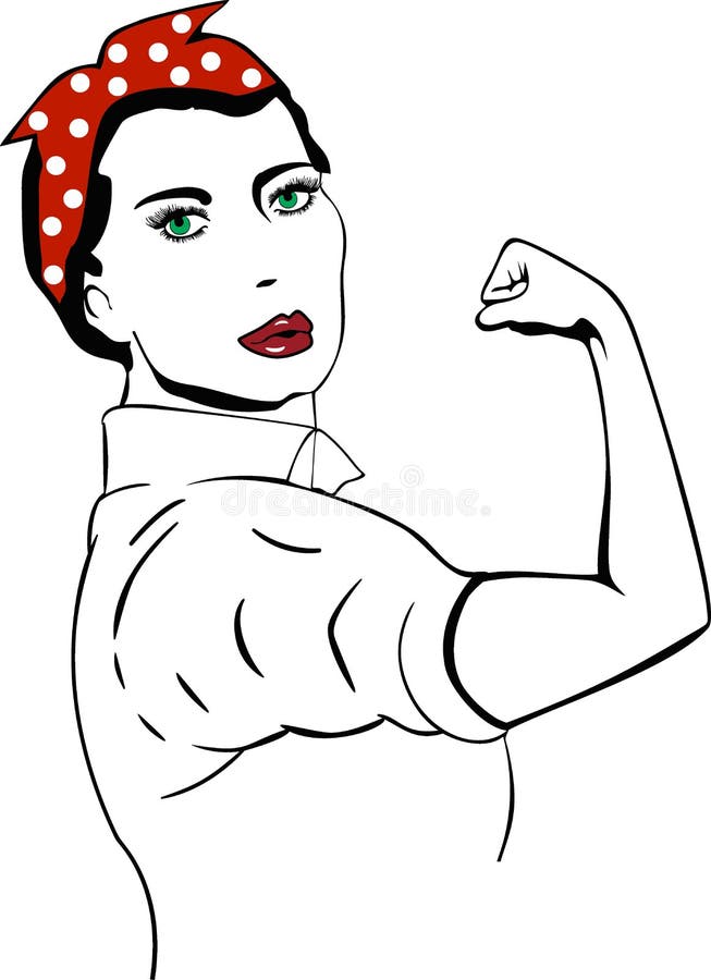 Rosie riveter stock illustrations â rosie riveter stock illustrations vectors clipart