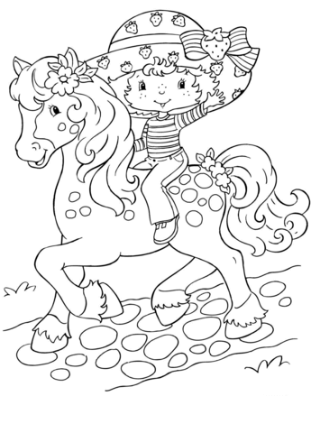 Strawberry shortcake coloring pages