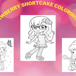 Strawberry shortcake coloring book