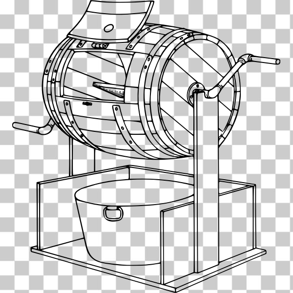 Free svg rotary drum mixer