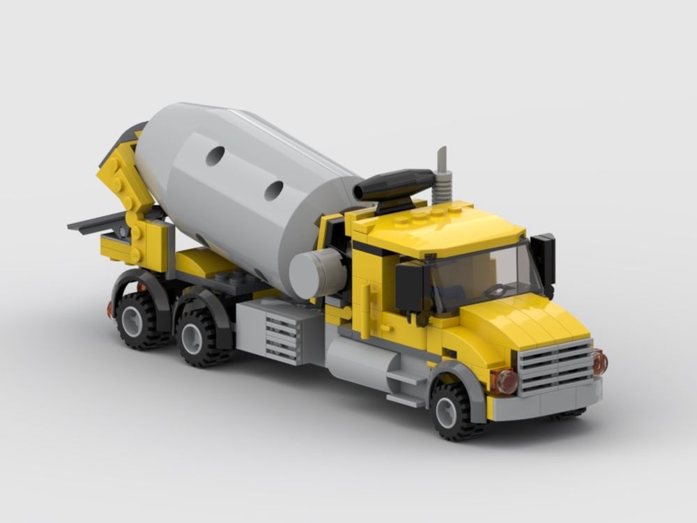 Lego moc cement mixer by jidbrickcreations