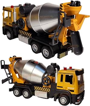 Buy toytrends nm toys toytrends die cast alloy cement mixer truck with lights sound scale pullback concrete mixer truck with rotatg drum onle at low prices dia