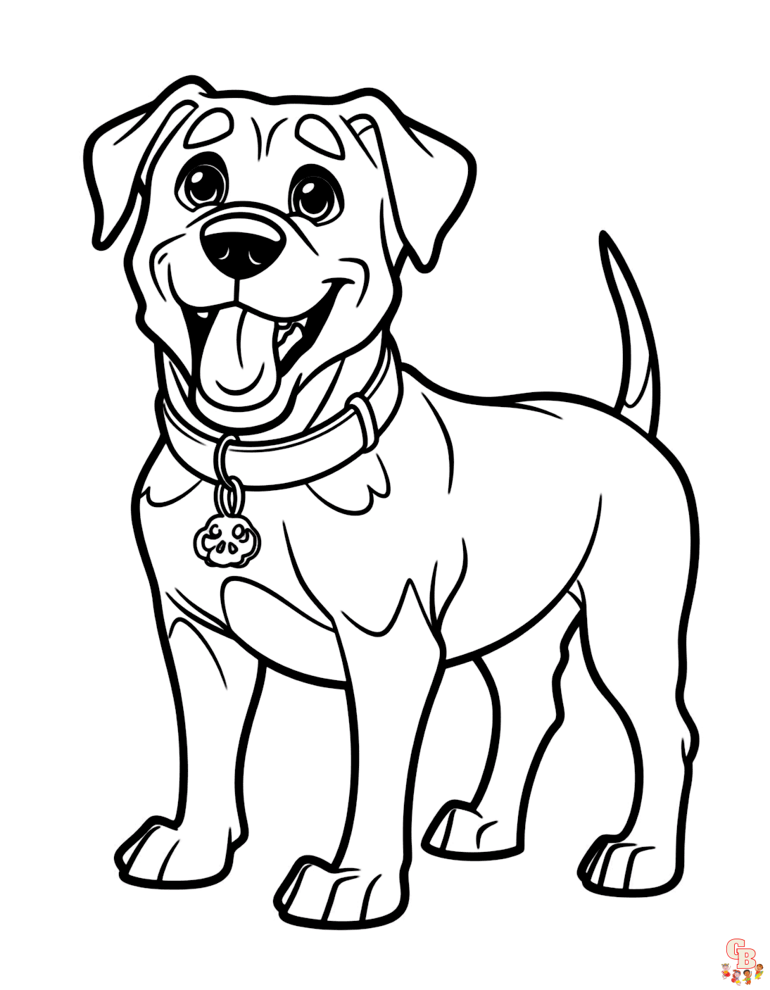 Printable rottweiler coloring pages free for kids and adults