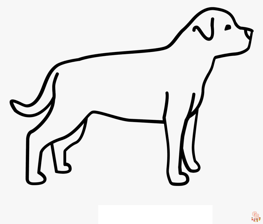 Printable rottweiler coloring pages free for kids and adults