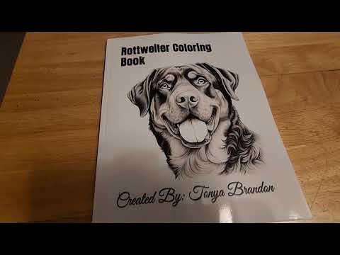Rottweiler coloring book