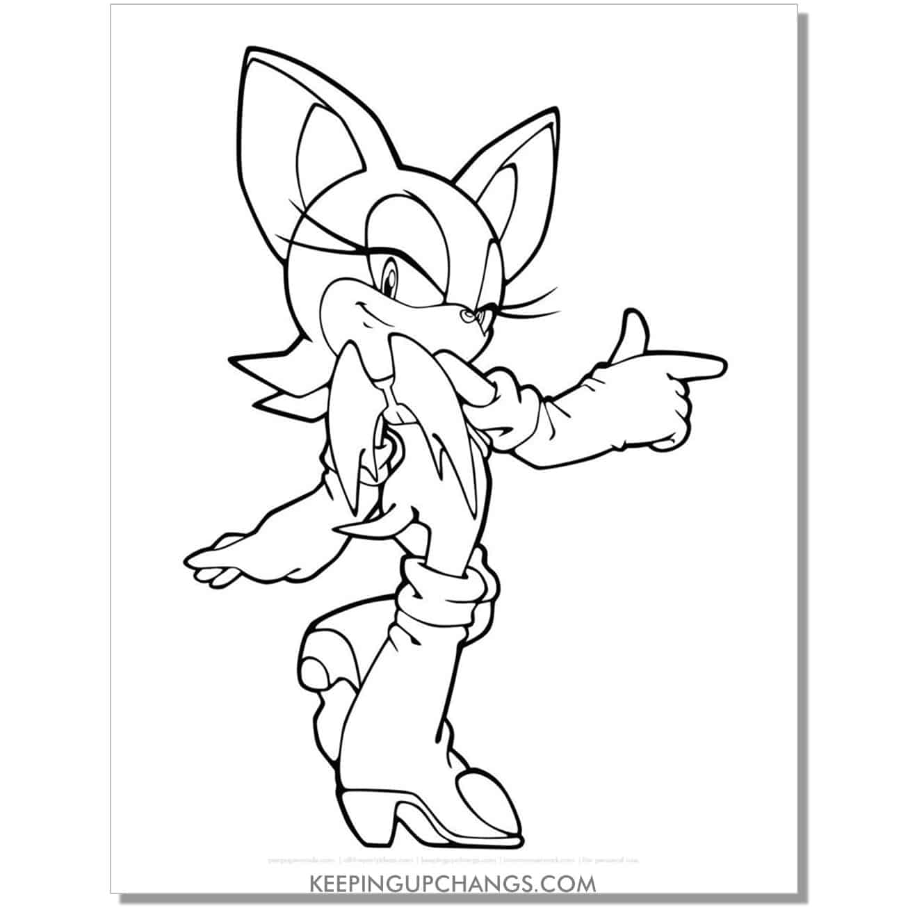 Free sonic the hedgehog coloring pages popular printables