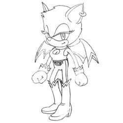 Some original concept art for rouge rsonicthehedgehog