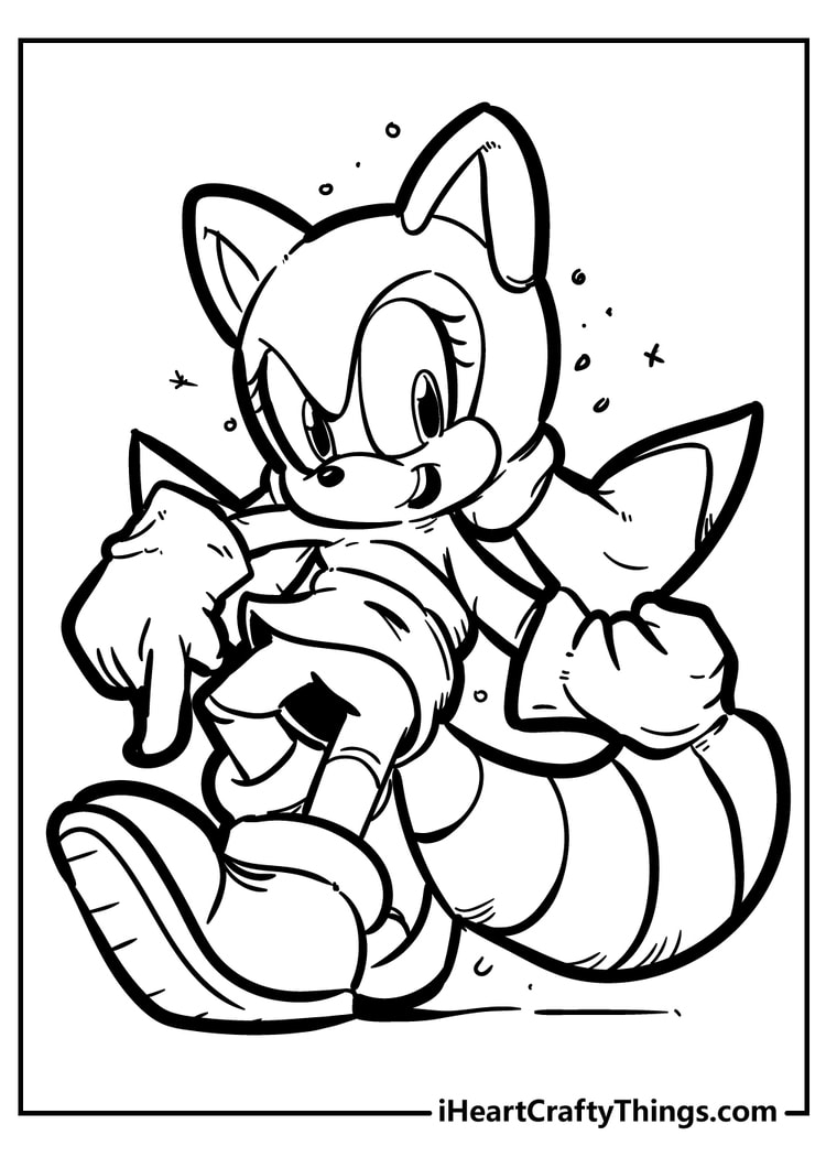 Sonic coloring pages free printables