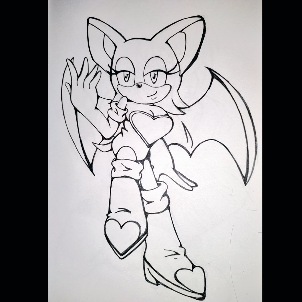 Phyllis artpage on x ârouge the bat â lineart shes here to find some jewels ð e of the characters from the sonic characters challenge enjoy everyoneâï