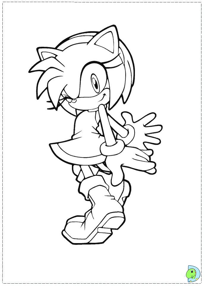 Sonic coloring page