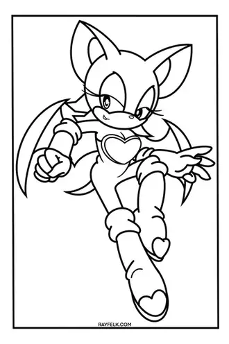 Sonic coloring pages