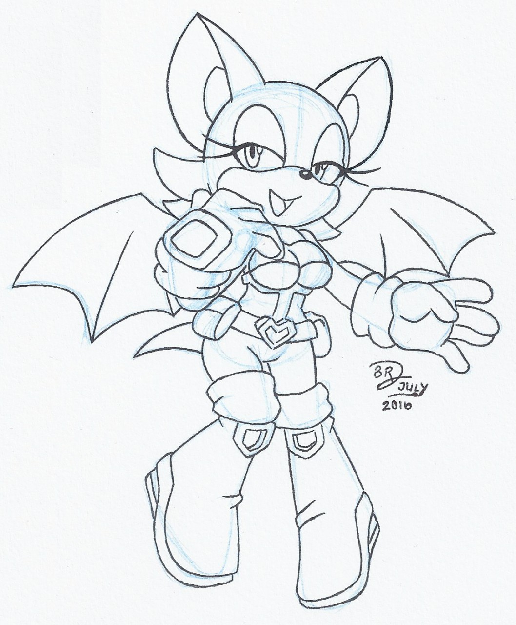 Rouge the bat sonic heroes by nextgenproject