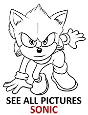 Bat rouge coloring page sonic