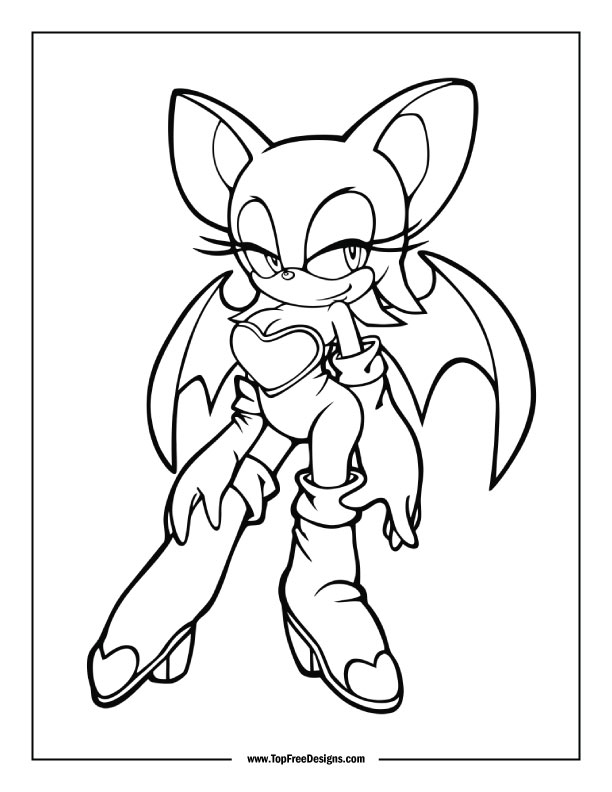 Sonic coloring pages