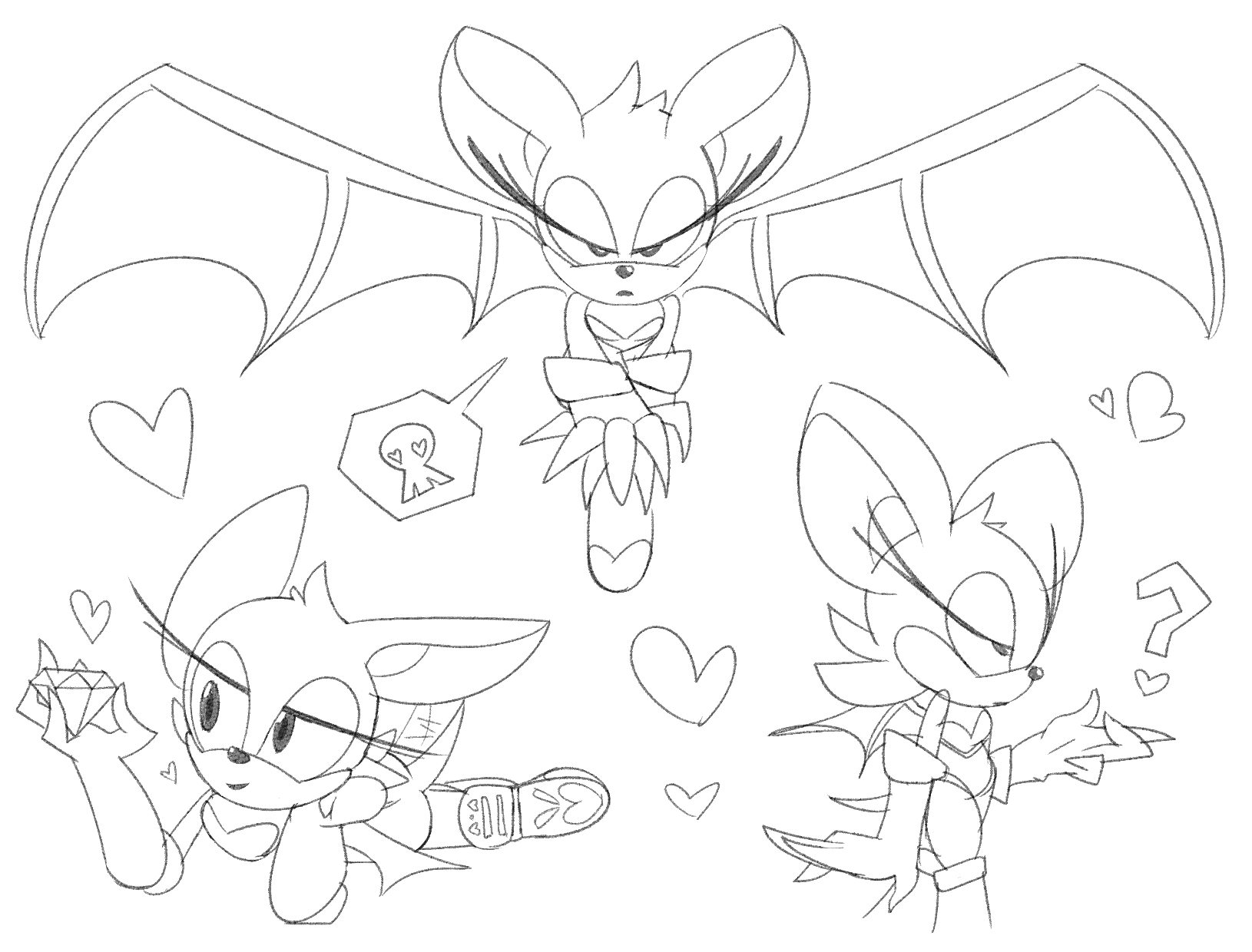 Rouge doodles by sketchmeisterr on