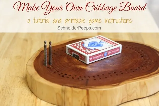 Make your own cribbage board