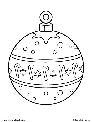 Christmas ornament coloring page â candy canes â tims printables christmas ornament template paper christmas ornaments christmas ornament coloring page