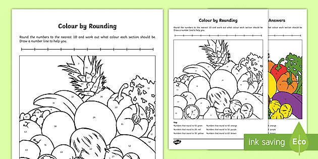 Rounding whole numbers worksheet whole numbers resource