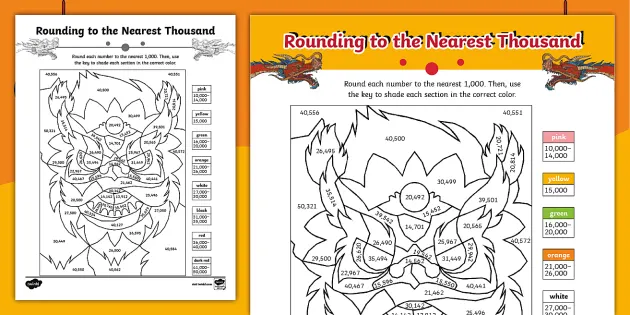 Chinese new year rounding to the nearest colouring