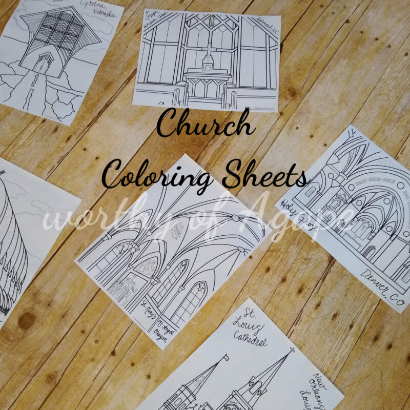 Church coloring sheets â