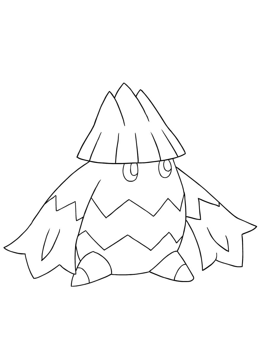 Snover pokemon coloring page