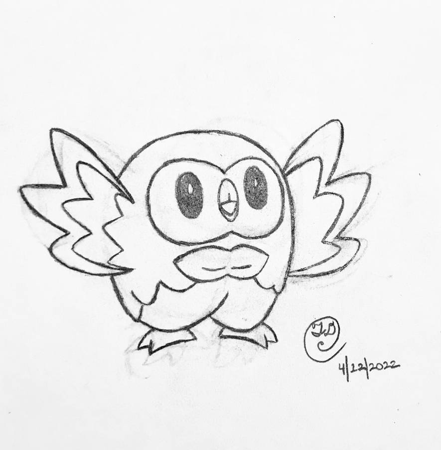 Rowlet by thederpiestcloud on