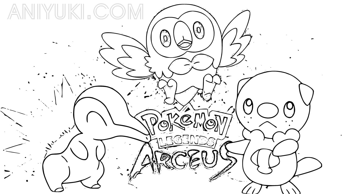 Pokãmon legends arceus coloring pages