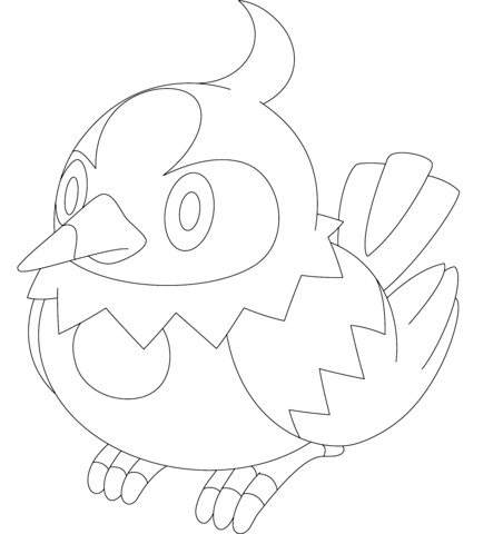 Starly coloring page free printable coloring pages