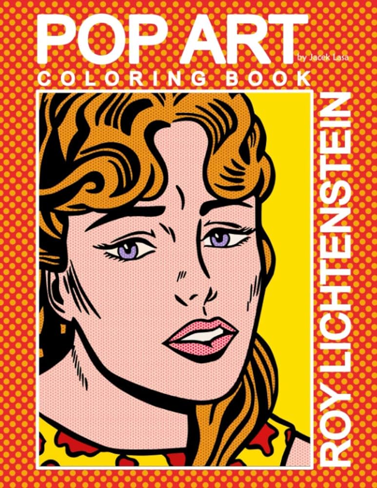 Pop art roy lichtenstein coloring book lasa jacek lasa jacek books