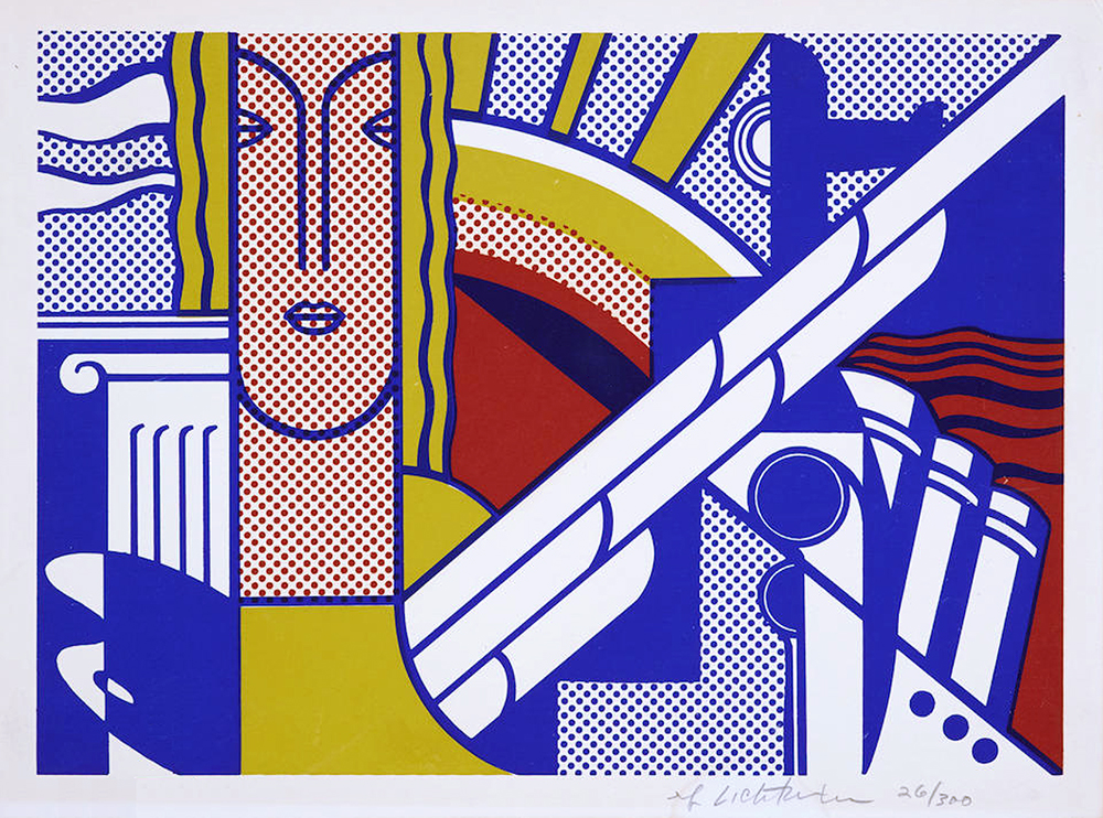 Roy lichtenstein modern art poster screen print s