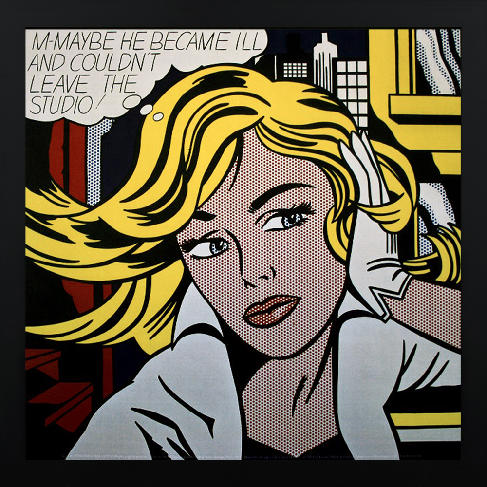 Roy lichtenstein framed print m