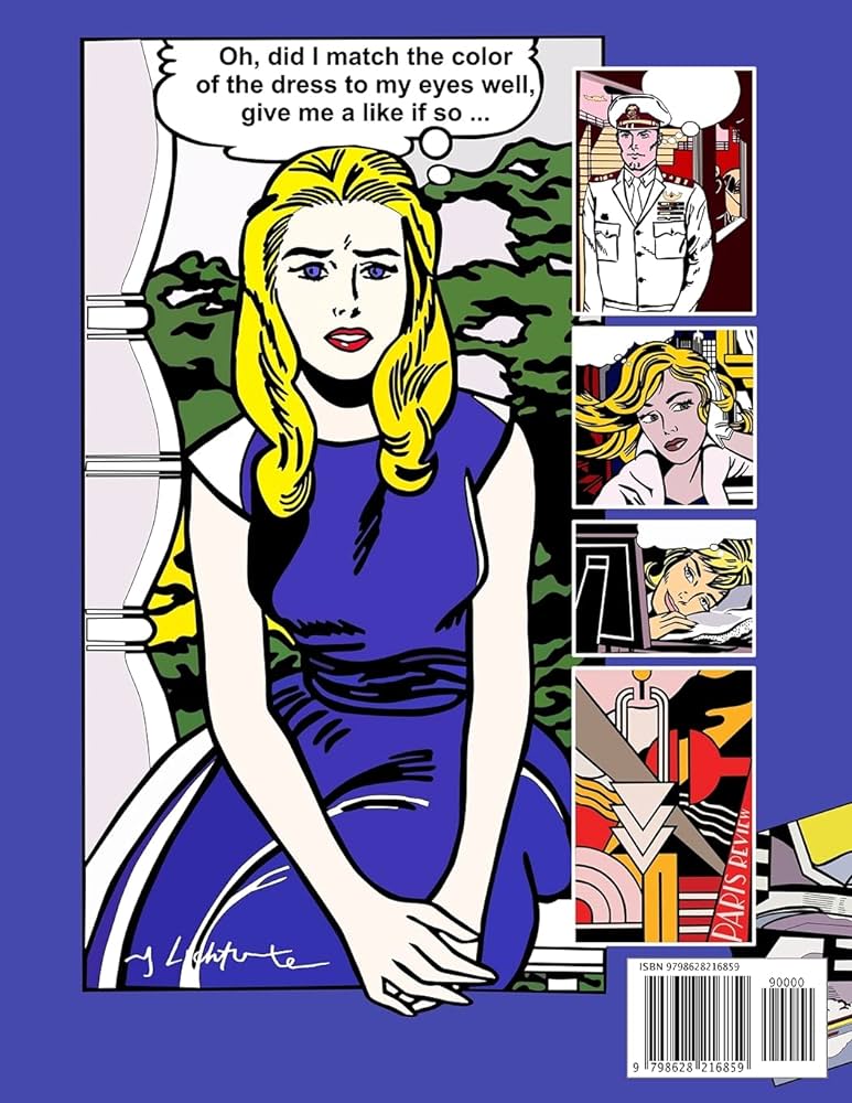 Roy lichtenstein coloring book coloring book with the most famous roy lichtenstein paintings second edition lasa jacek lasa jacek books