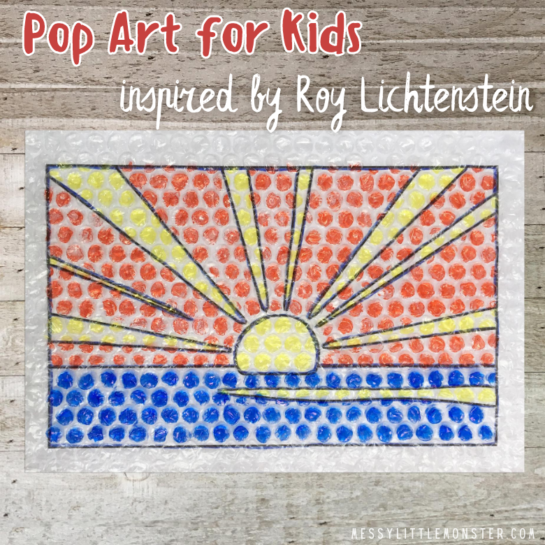 Roy lichtenstein pop art for kids