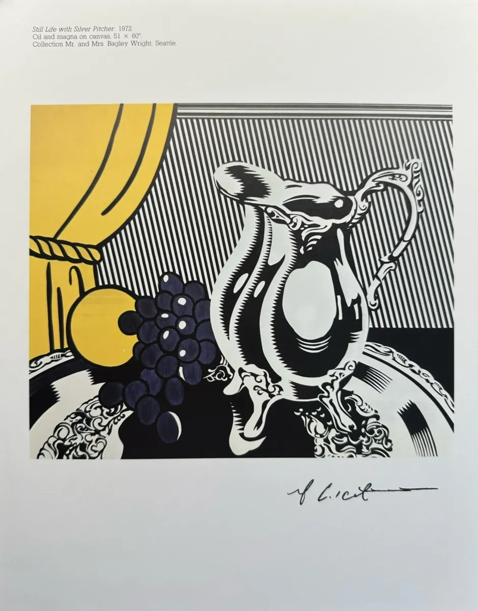 Roy lichtenstein still life with silver