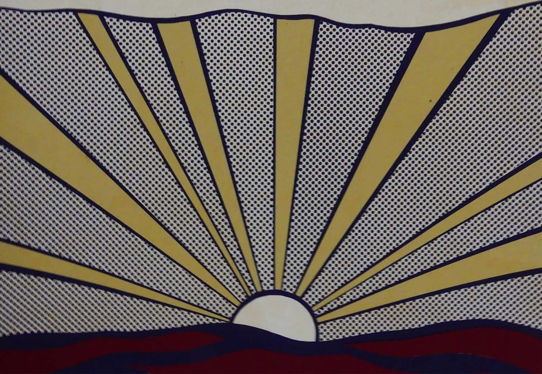 Roy lichtenstein sunrise color lithograph auction