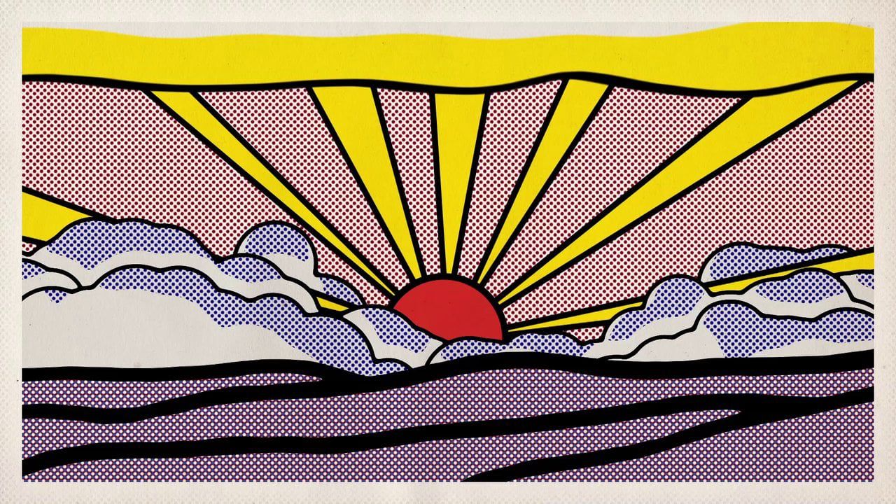 Sunrise by roy lichtenstein lichtenstein pop art roy lichtenstein pop art pop art painting