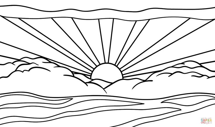 Sunrise by roy lichtenstein super coloring coloring pages sunrise colors roy lichtenstein